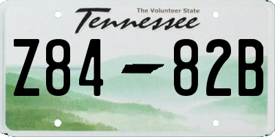 TN license plate Z8482B