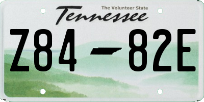 TN license plate Z8482E