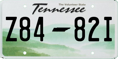 TN license plate Z8482I