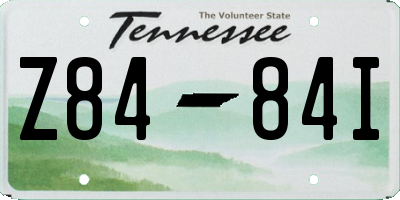 TN license plate Z8484I