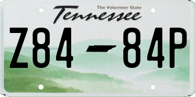 TN license plate Z8484P