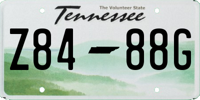 TN license plate Z8488G