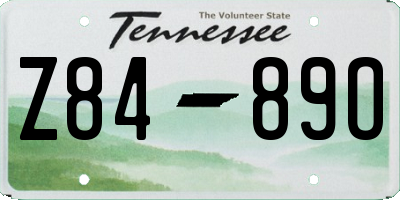 TN license plate Z8489O