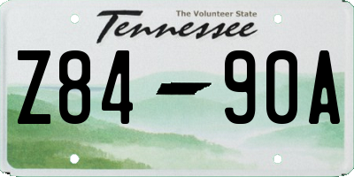 TN license plate Z8490A