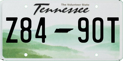 TN license plate Z8490T