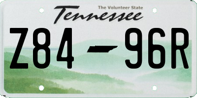 TN license plate Z8496R