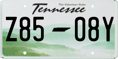 TN license plate Z8508Y