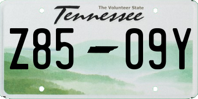 TN license plate Z8509Y