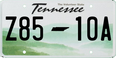 TN license plate Z8510A