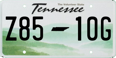 TN license plate Z8510G