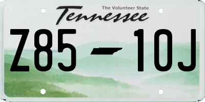 TN license plate Z8510J