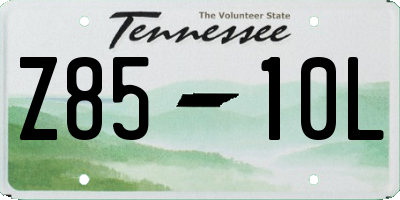 TN license plate Z8510L
