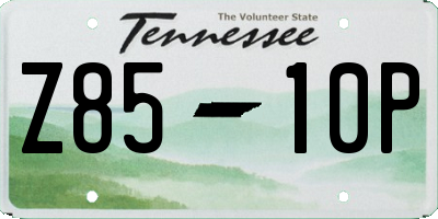 TN license plate Z8510P