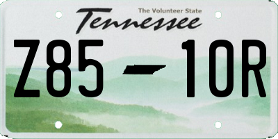 TN license plate Z8510R