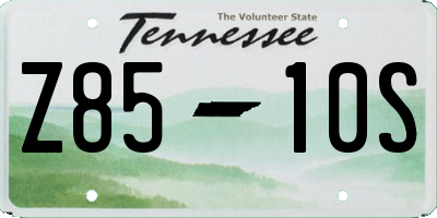 TN license plate Z8510S