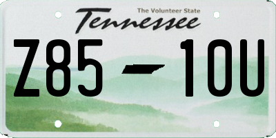 TN license plate Z8510U