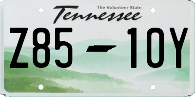 TN license plate Z8510Y