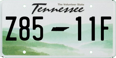 TN license plate Z8511F
