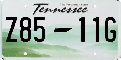 TN license plate Z8511G