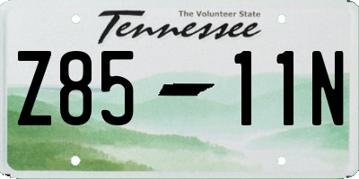 TN license plate Z8511N