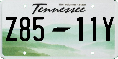 TN license plate Z8511Y
