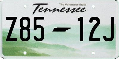 TN license plate Z8512J