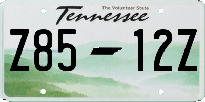 TN license plate Z8512Z