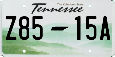 TN license plate Z8515A