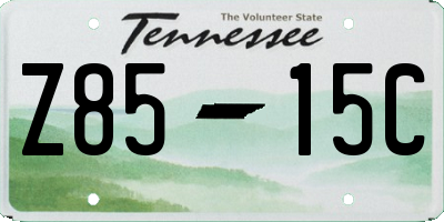 TN license plate Z8515C