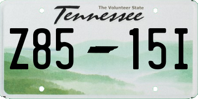 TN license plate Z8515I