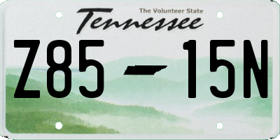 TN license plate Z8515N