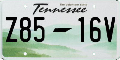 TN license plate Z8516V