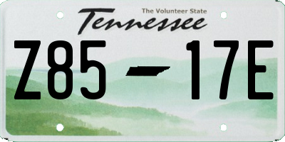 TN license plate Z8517E