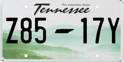 TN license plate Z8517Y