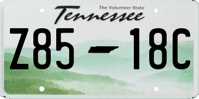 TN license plate Z8518C