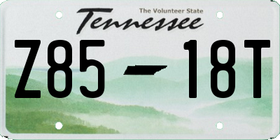 TN license plate Z8518T