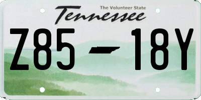 TN license plate Z8518Y