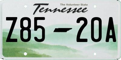 TN license plate Z8520A