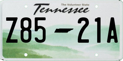 TN license plate Z8521A