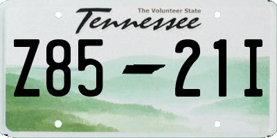 TN license plate Z8521I