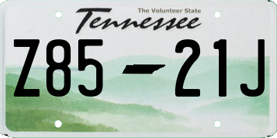 TN license plate Z8521J