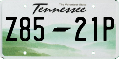 TN license plate Z8521P