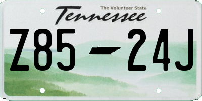 TN license plate Z8524J