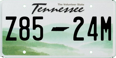 TN license plate Z8524M