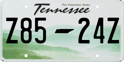 TN license plate Z8524Z