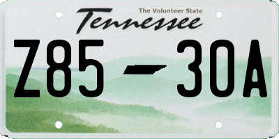 TN license plate Z8530A