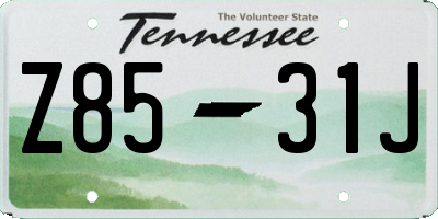 TN license plate Z8531J