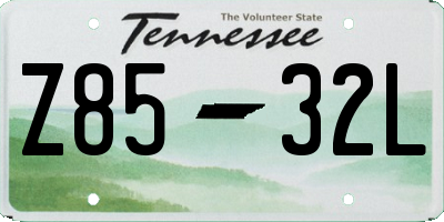 TN license plate Z8532L