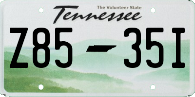 TN license plate Z8535I