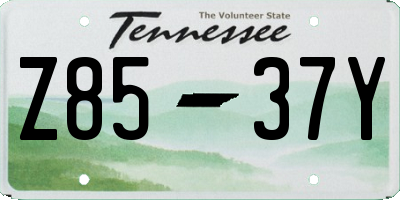 TN license plate Z8537Y
